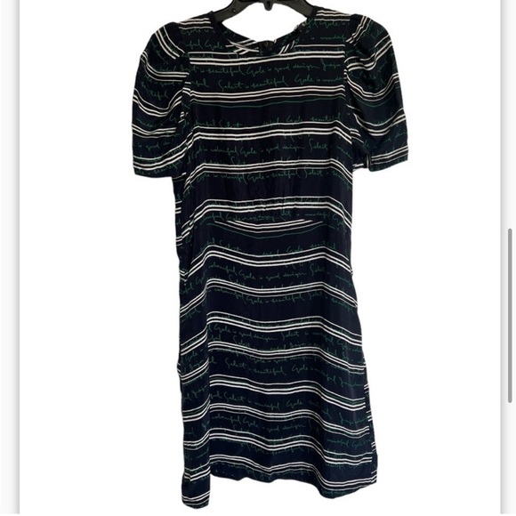 Maje Romancier Text-Print Woven Dress - Picture 5 of 10
